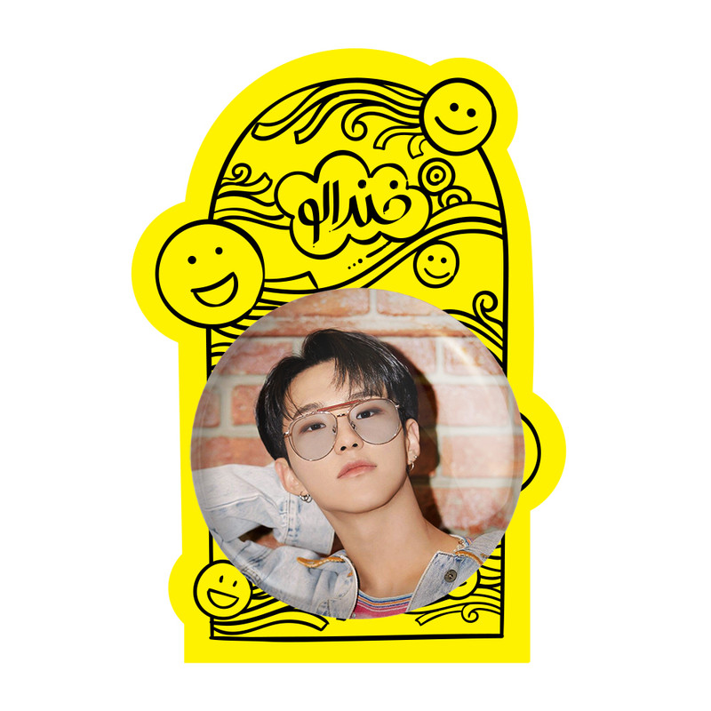 آینه جیبی خندالو طرح هوشی گروه سونتین Seventeen مدل تاشو کد 21522