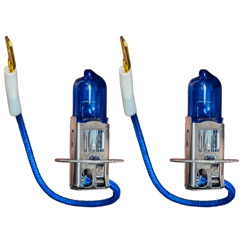 لامپ مه شکن چراغ جلو تک حالته بست یدک مدل یخی پایه H3 مناسب برای لیفان ۶۲۰ بسته ۲ عددی 