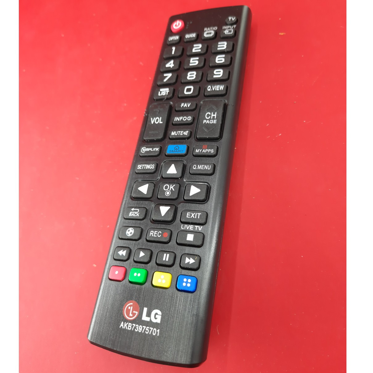 ریموت کنترل تلویزیون ال جی مدل AKB73975701 به همراه باتری