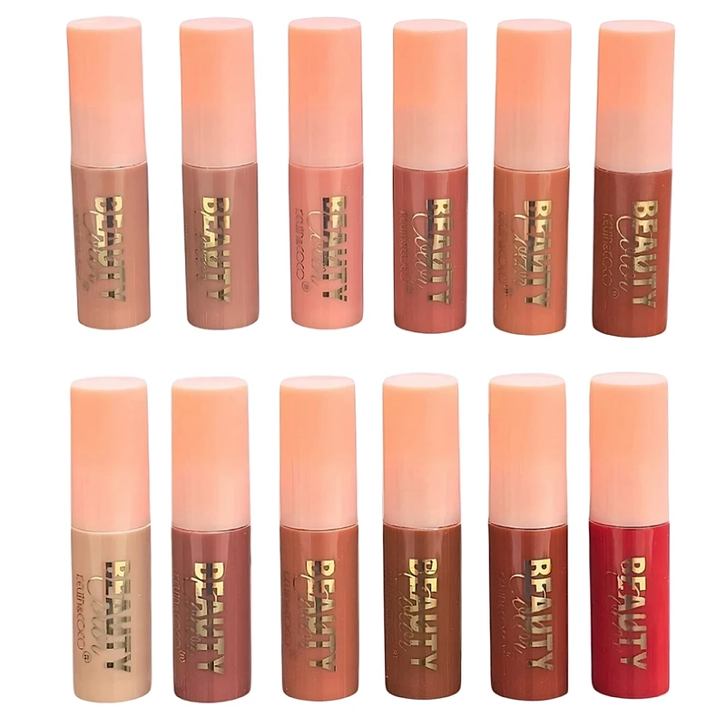 رژ لب مایع کوین اند کوکو مدل beauty شماره 01 مجموعه 12 عددی