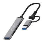هاب 4 پورت USB-C آی ریور مدل  HU-1