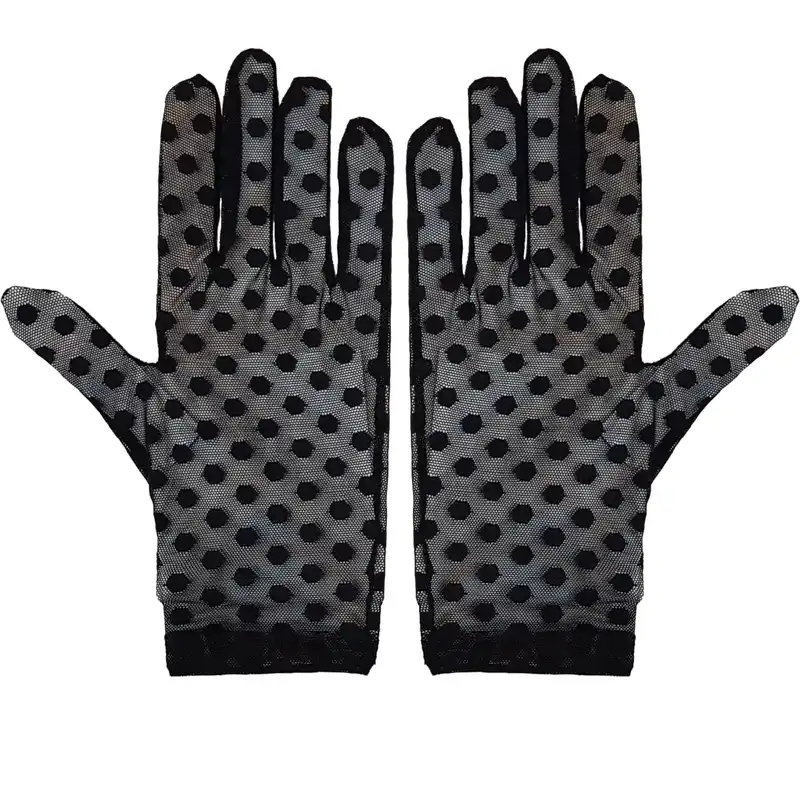 دستکش زنانه مدل خال خالی Rokh_33