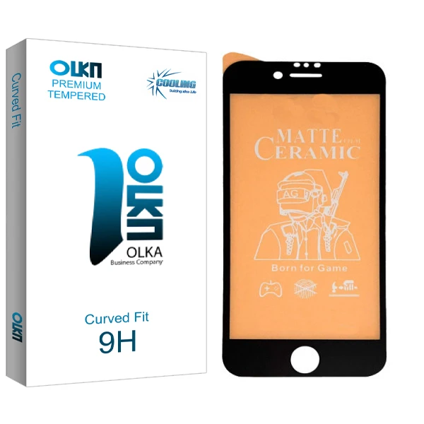 محافظ صفحه نمایش مات کولینگ مدل Olka glass مناسب برای گوشی موبایل اپل Iphone 6/ 7/ 8