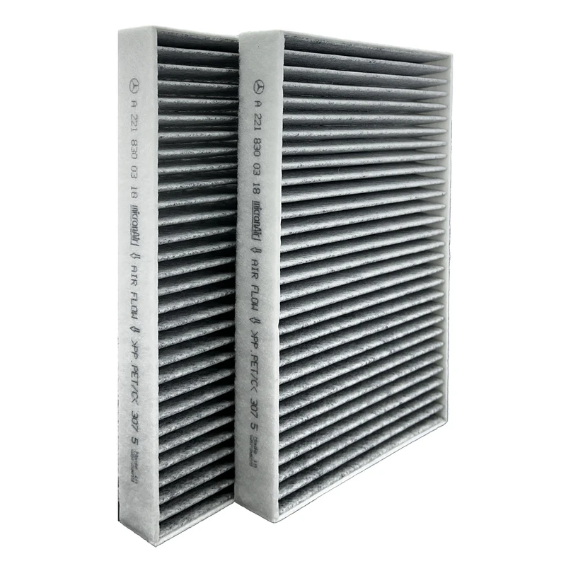 فیلتر کابین خودرو مرسدس بنز مدل A221 830 03 18 مناسب برای بنز S500 بسته 2 عددی