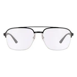 فریم عینک طبی خلبانی (Aviator) مردانه ری بن مدل 0RX6404-2861-56 مناسب برای صورت قلب، گرد و بیضی