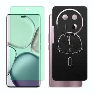 Glass Together model green light screen protector suitable for Honor X9c mobile phone with back cover sticker
