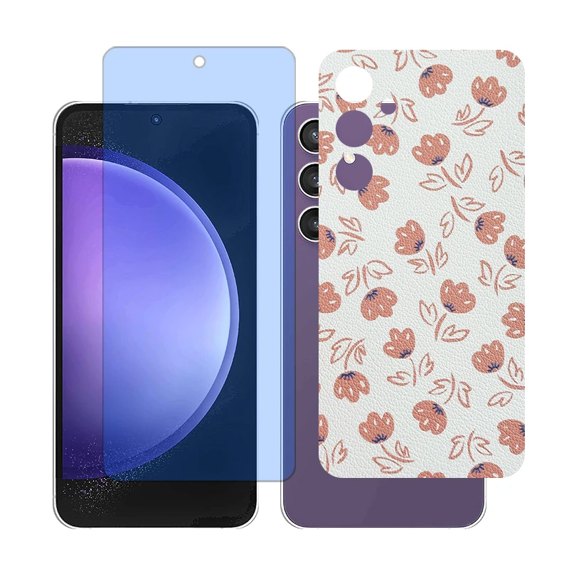 محافظ صفحه نمایش بلو کات گلس مدل together مناسب برای گوشی موبایل سامسونگ Galaxy A55به همراه برچسب پوششی پشت گوشی