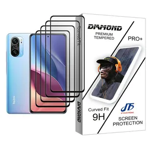 JF Diamond Glass MIX004 Screen Protector For Xiaomi Redmi K40 Pro Pack Of 4