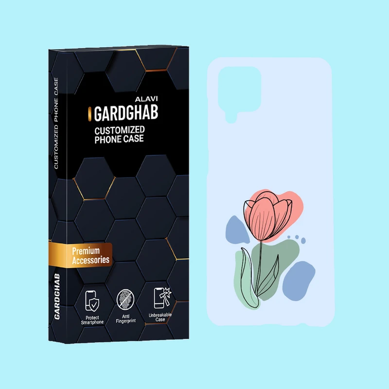 کاور گارد قاب علوی مدل گل مناسب برای گوشی موبایل سامسونگ Galaxy A12