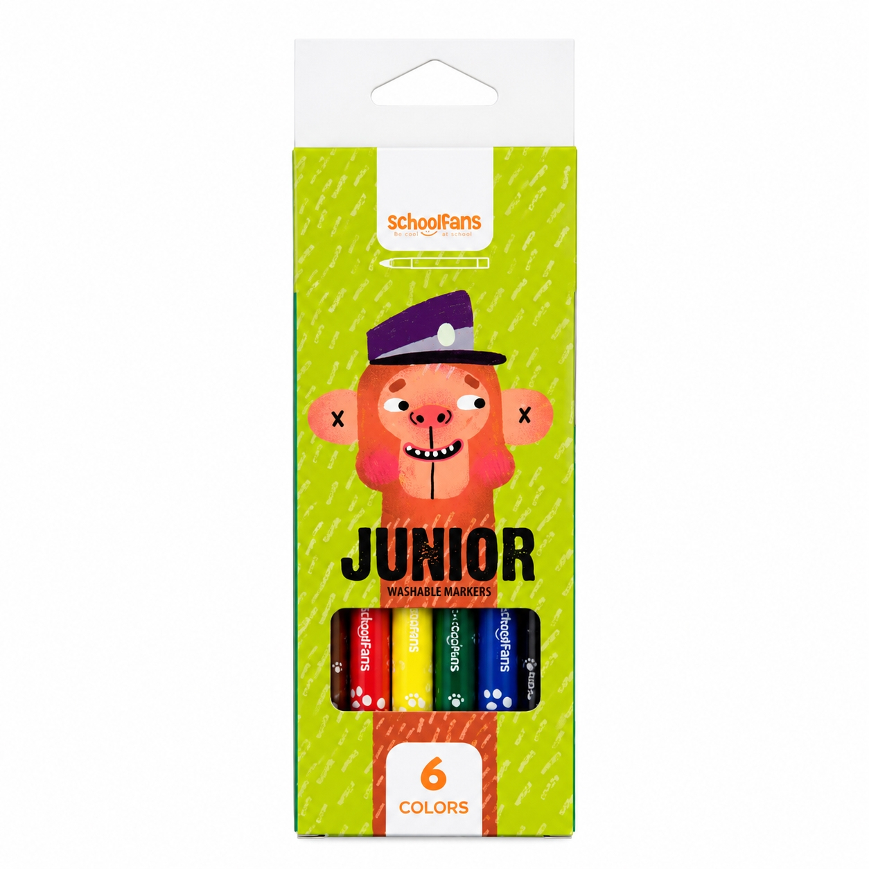 ماژیک رنگ آمیزی اسکول فنس مدل JUNIOR بسته 6 عددی