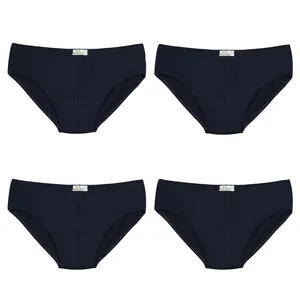 شورت پسرانه برهان تن پوش مدل اسلیپ 7-03 بسته 4 عددی رنگ سرمه ای