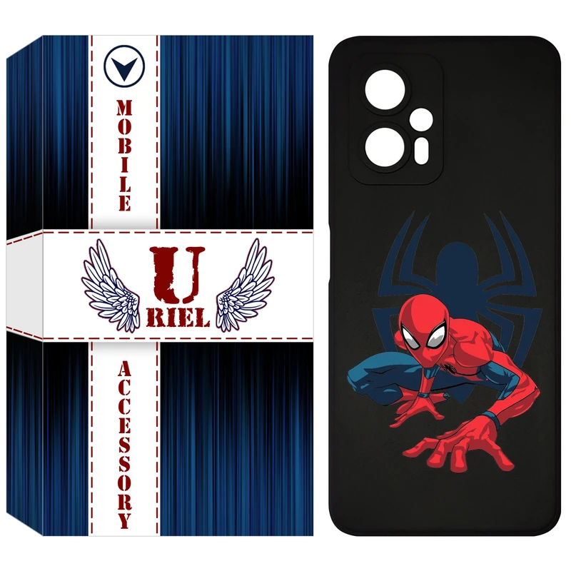 کاور یوریل قاب مدل KSH کد 75 طرح اسپایدرمن مناسب برای گوشی موبایل شیائومی Poco X4 GT