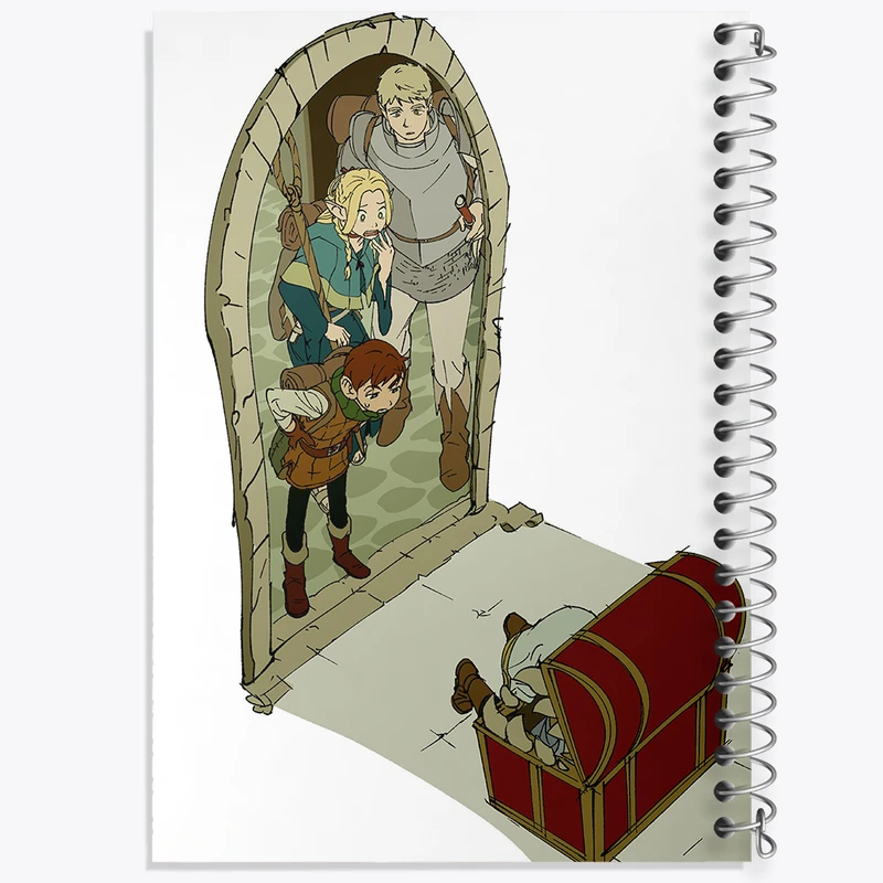 دفتر ژورنال نویسی 50 برگ خندالو مدل نقطه ای طرح مارسیل انیمه خوشمزه در سیاه چال کد 35944