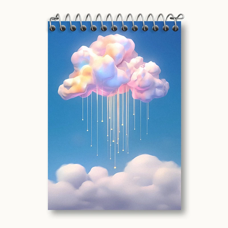 دفتر یادداشت 50 برگ خندالو طرح ابر کیوت کد N4063