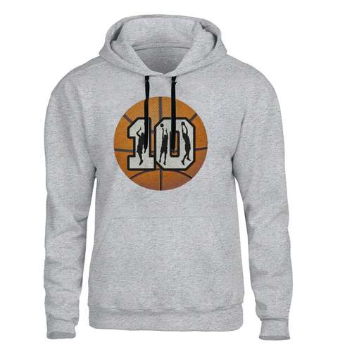 هودی مردانه مدل بسکتبال کد B512 رنگ طوسی