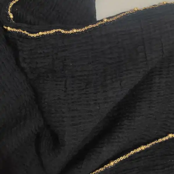 شال زنانه مدل نخی حاشیه منجوق کد shalmeshki