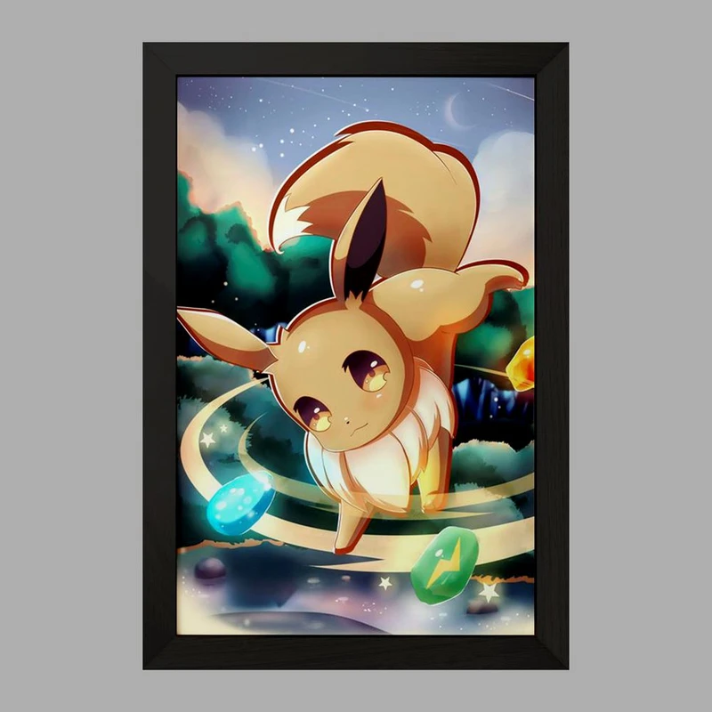 تابلو خندالو مدل ایو انیمه پوکمون  کد 17327