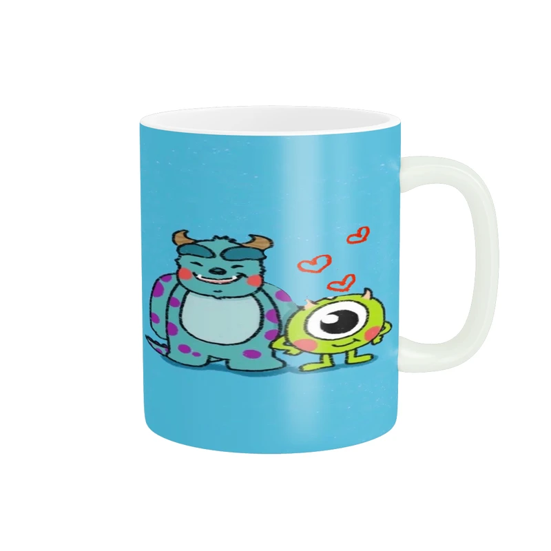 ماگ پادآفرین مدل کارتون کارخانه هیولاها طرح سالیوان و بو کد p3749