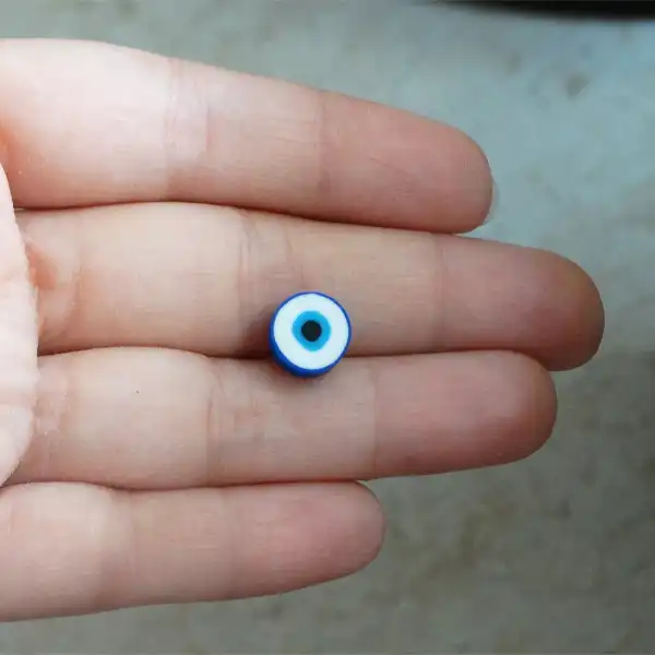 مهره دستبند مدل فیمو چشم و نظر کد AD 107 بسته 10 عددی