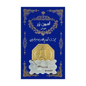 سکه گرمی طلا 18 عیار امین زر کد GL+1200