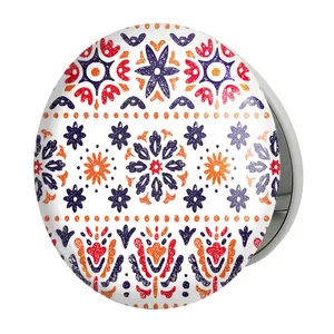 آینه جیبی خندالو طرح رنگی مدل تاشو کد 5450 