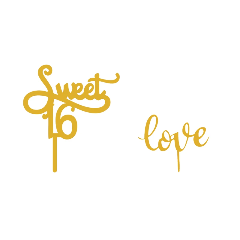 تاپر کیک هانستو مدل Sweet 16  کد TP076 مجموعه 2 عددی