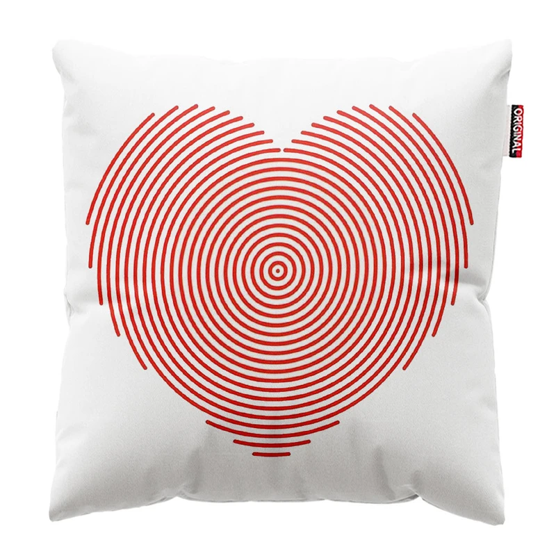 کوسن پاد آفرین طرح قلب کد 3704 سایز 30*30 سانتی متر