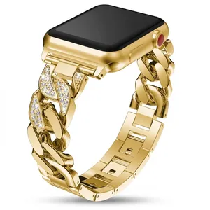 Masir Luxury Diamond Stainless Strap suitable for Apple Watch Series 1/2/3/4/5/6/7/8/9/SE 38/40/41mm