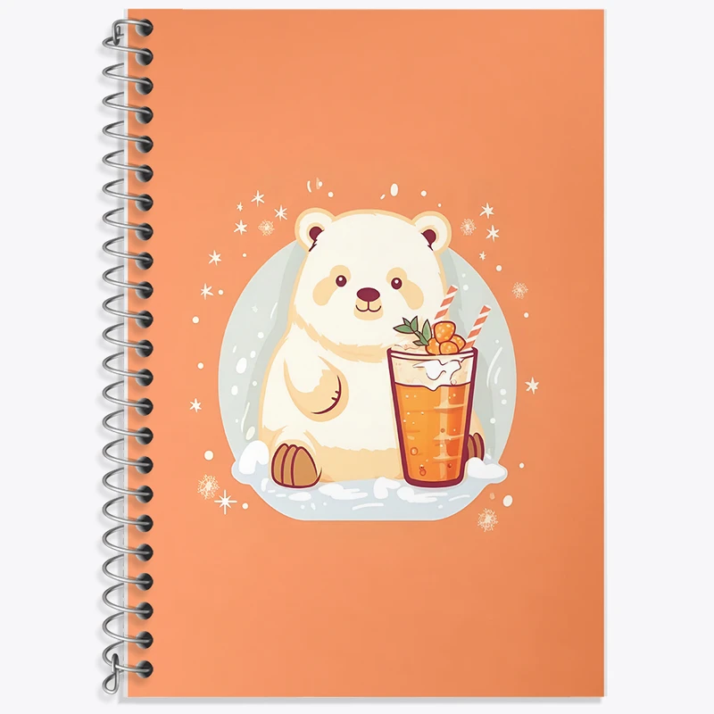 دفتر نت موسیقی 50 برگ خندالو طرح خرس و آب پرتقال کد F7295