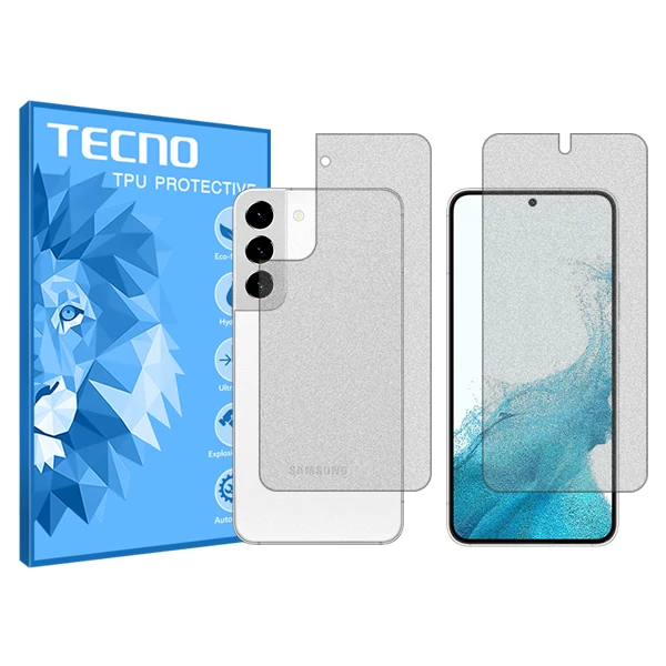 محافظ صفحه نمایش مات تکنو مدل HyMTT مناسب برای گوشی موبایل سامسونگ Galaxy S22 5G به همراه محافظ پشت گوشی 