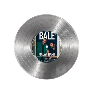 تابلو نیپ آرت طرح دیسک گرامافون مدل 9145 فریم نقره ای