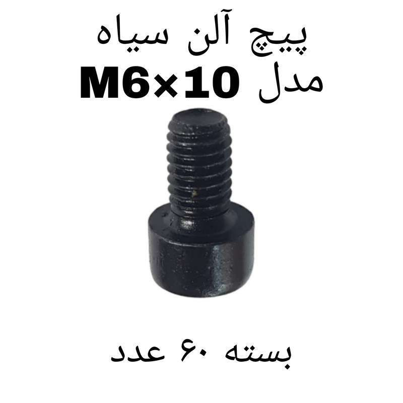پیچ آلن مدل M6-10 کد 2195 بسته 60 عددی