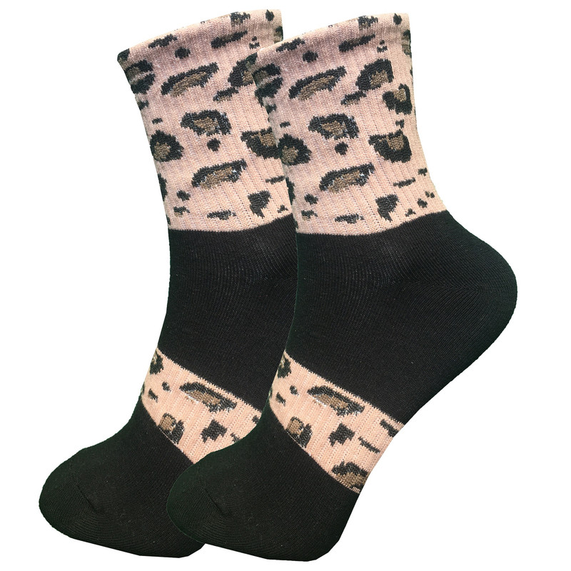 جوراب ساق کوتاه زنانه دکتر جوراب مدل پنبه بوکله دار میکس کد 02 بسته 6 عددی