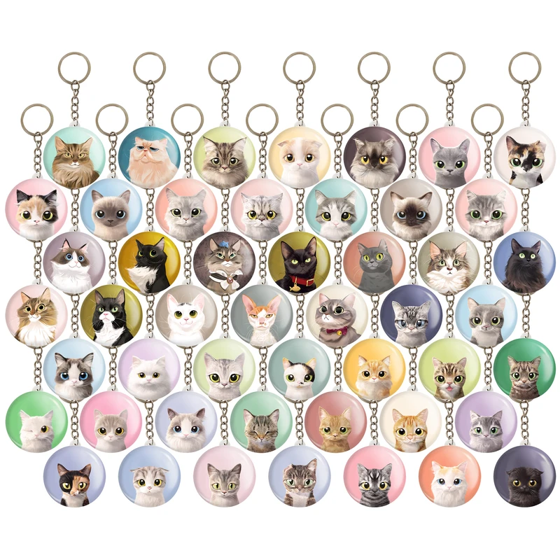 جاکلیدی خندالو مدل گربه Cat کد 130 بسته 49 عددی