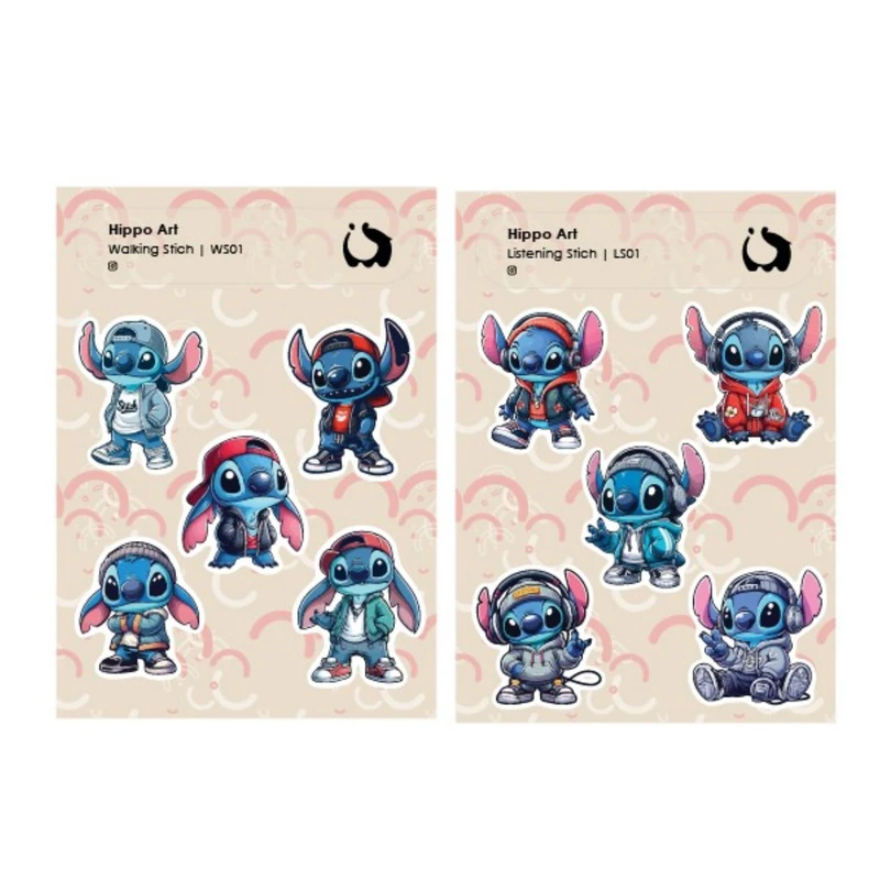 برچسب هیپو آرت مدل حیوانات استیچ بسته 2 عددی