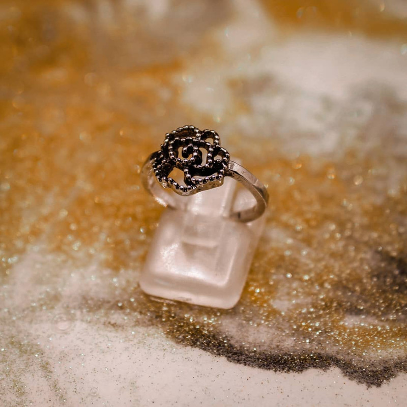 انگشتر زنانه طرح گل رز کد RKH_885