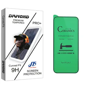 JF Diamond glass Ceramics Screen Protector For Apple اپل 12 pro max