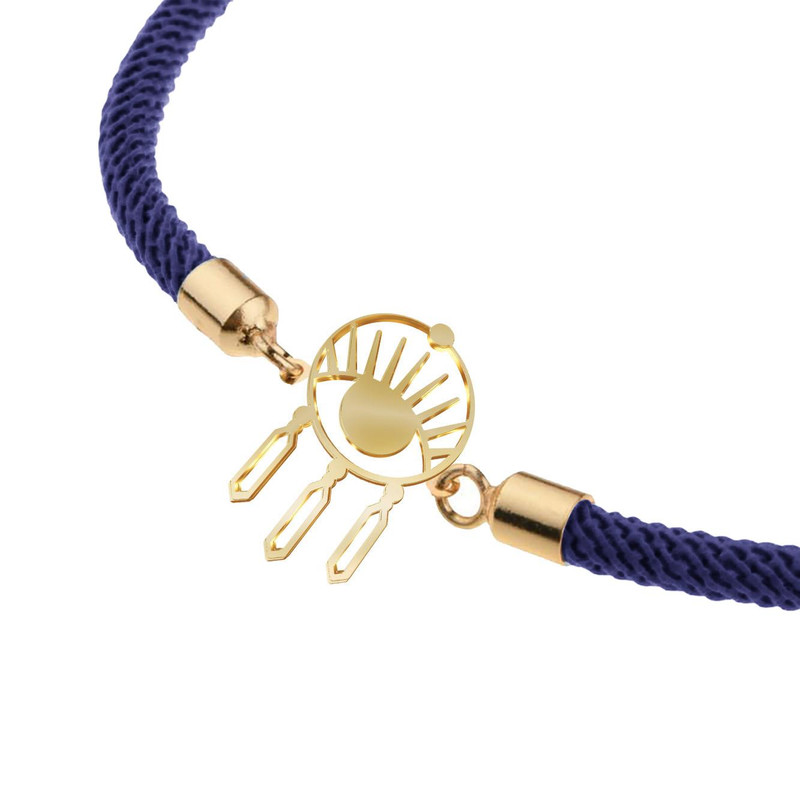 دستبند طلا 18 عیار زنانه مدوپد مدل چشم کد D15-10347