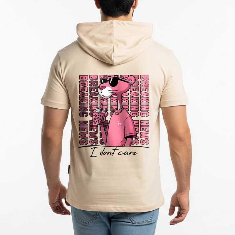 تی‌شرت کلاه‌دار آستین کوتاه مردانه مدل 14040405