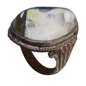 انگشتر نقره مردانه مدل عقیق حجرالسلطان بحرینی AHB518220