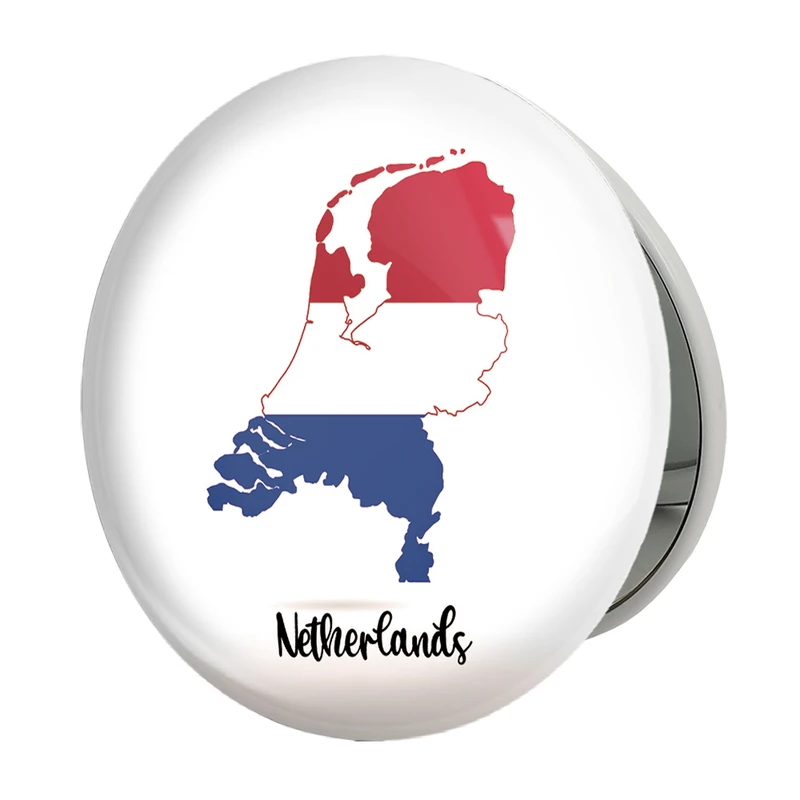 آینه جیبی خندالو طرح پرچم هلند مدل تاشو کد 20473 