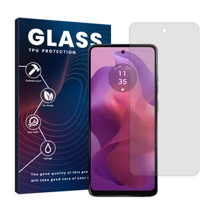 Glass HyGEL model transparent screen protector suitable for Motorola Moto G24 mobile phone