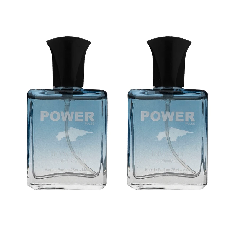 عطر جیبی مردانه پاور پالس مدل Invictus حجم 25 میلی لیتر بسته 2 عددی 