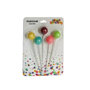 شمع تولد مدل آبنباتی کد 20 بسته 5 عددی