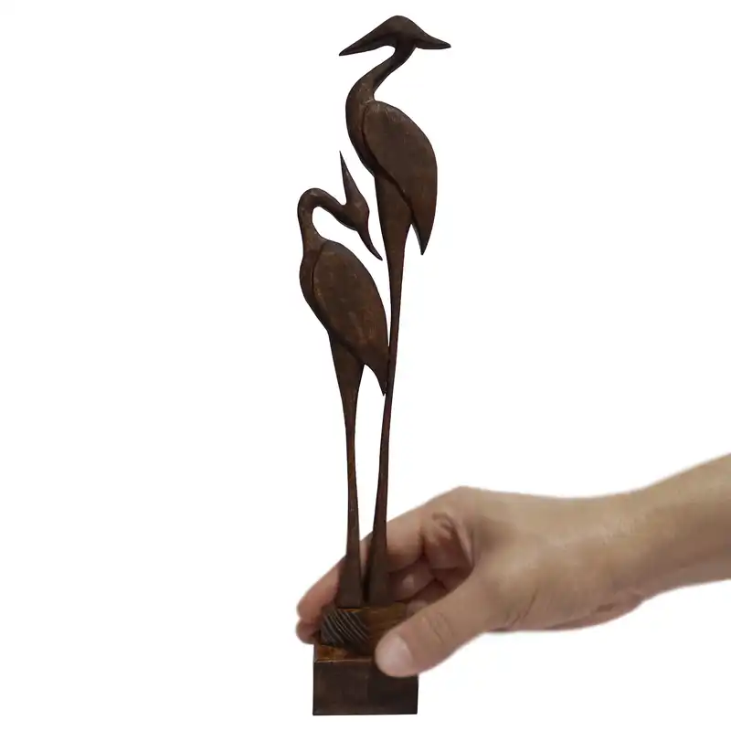 مجسمه چوبی طرح درنا مدل 40223