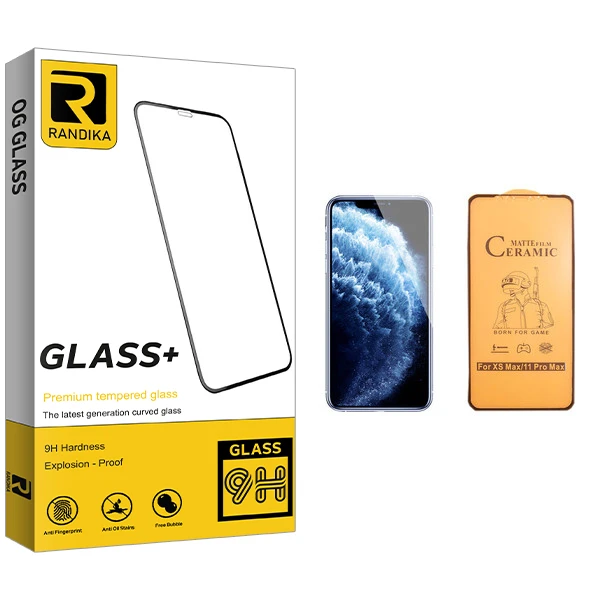 محافظ صفحه نمایش سرامیکی راندیکا مدل GLD مناسب برای گوشی موبایل اپل iPhone 11 Pro Max
