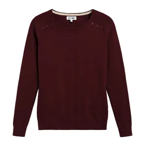 پلیور یقه گرد زنانه مدل زرین