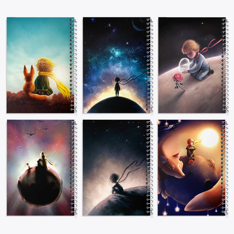 دفتر مشق 100 برگ خندالو طرح شازده کوچولو کد 289 مجموعه 6 عددی