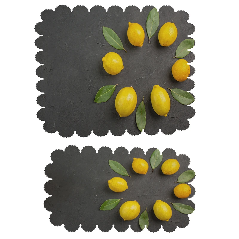  ست رومیزی 2 تکه طرح لیمو کد 8484