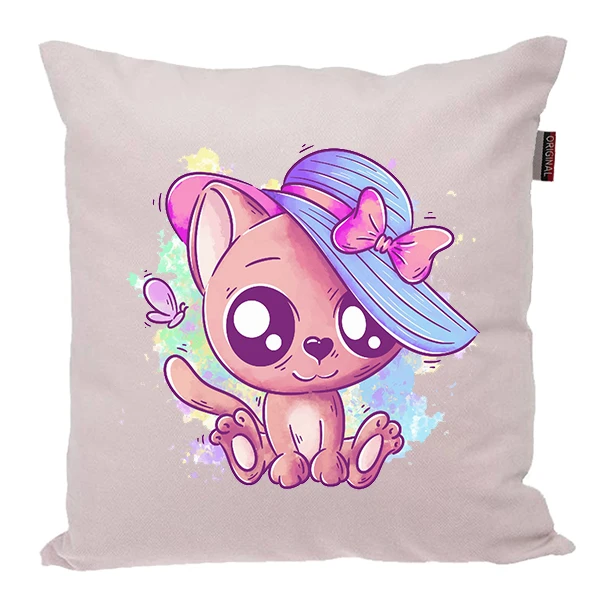 کوسن ناریکو مدل فانتزی طرح گربه کد 01193